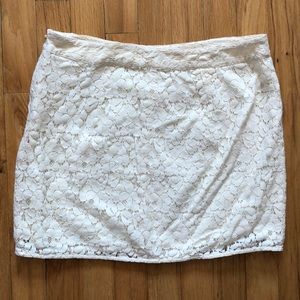 Gap Cream Eyelet Floral Skirt